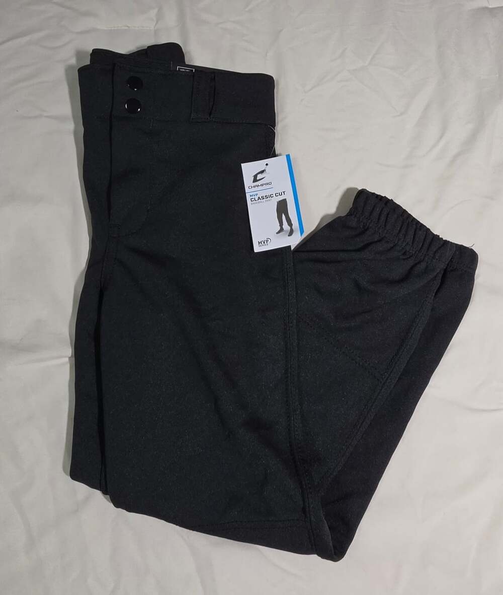 Champro Classic Cut Baseball Pant Youth M Black